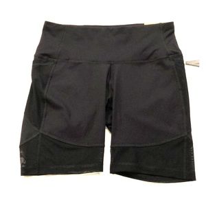 Mesh bottom bike shorts